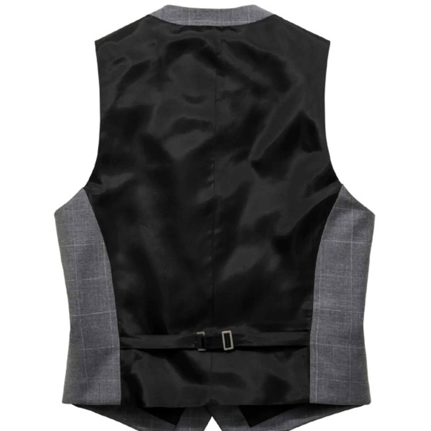 

Men's V-neck Suit Vest Casual Slim Groomsmen Wedding 5 Button Waistcoat