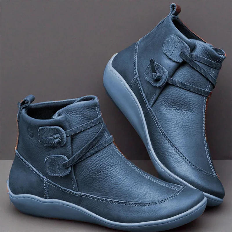 

2019 Autumn Comfort Ankle Boots For Women Boots Ladies Winter Boots Shoes Women Shoes Booties Size 43 Botas Mujer Free shipping