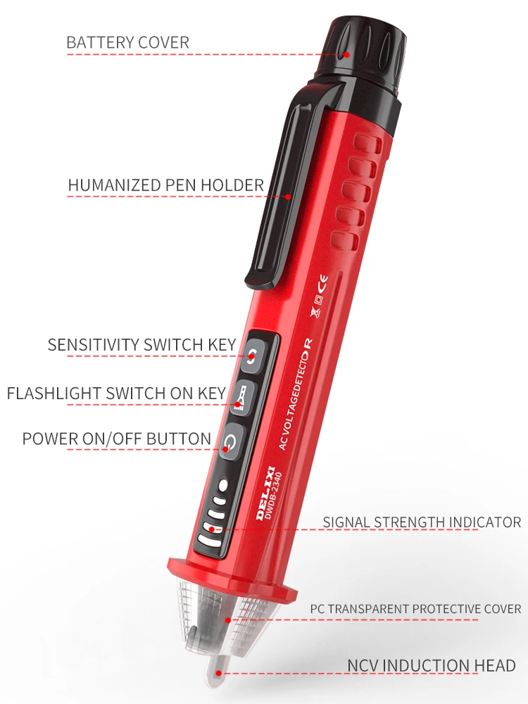 Высокоточный индуцированный Электрический тестер ручка электрозонд отвертка