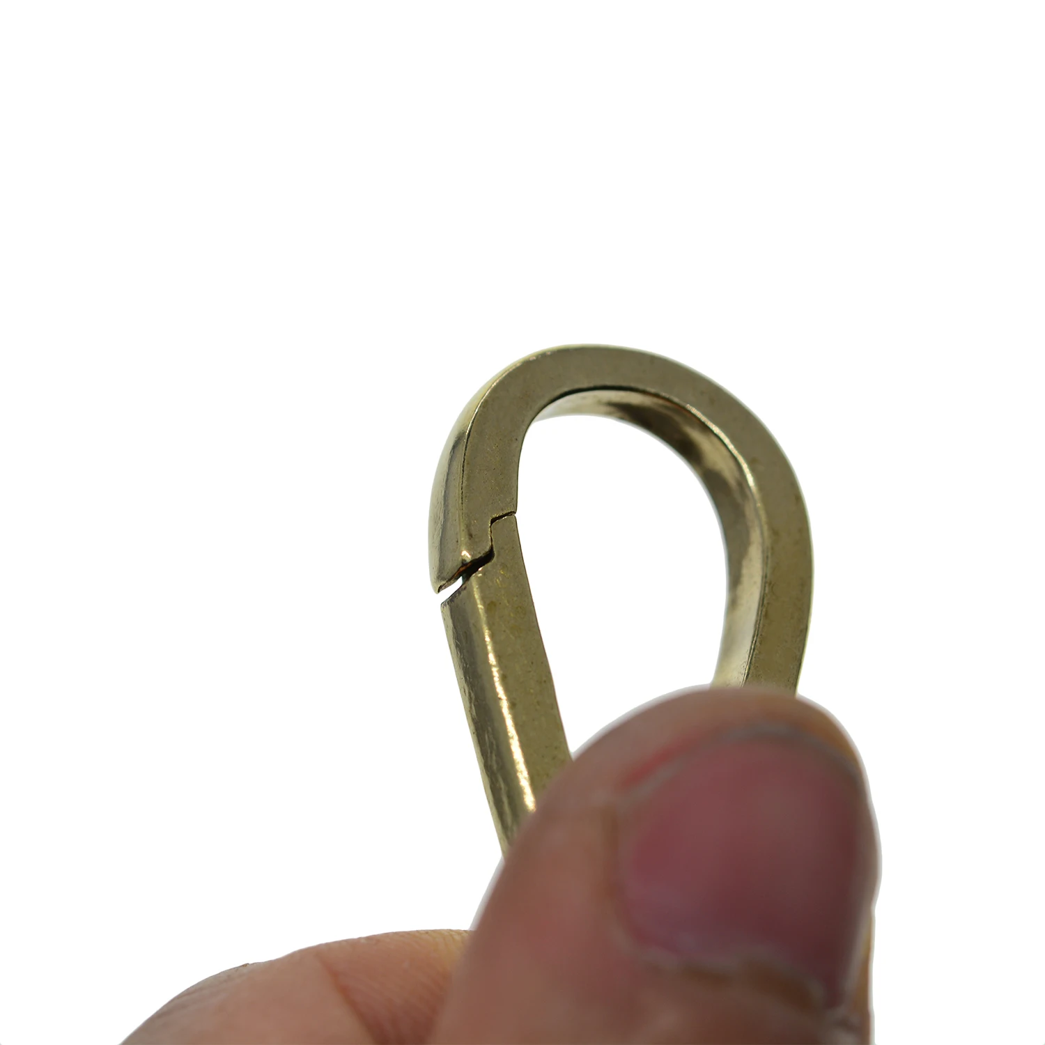 Ручная полированная твердая латунная пружинная застежка-крючок быстросъемный