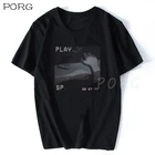 Футболка с принтом грустный Ретро аниме Плачущий глаз испарительная волна летний стиль в стиле аниме Япония Ретро 90-е испарительная волна Винтажная Футболка уличная одежда