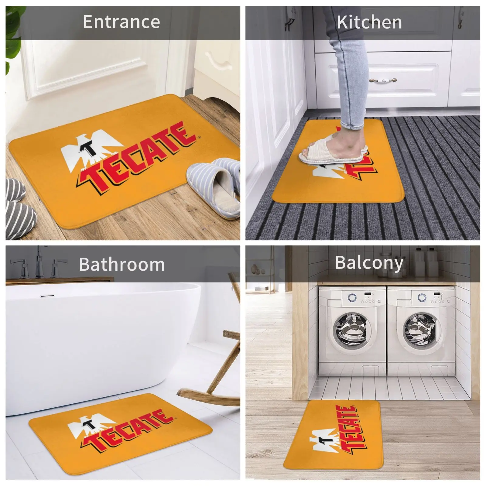 

Tecate personalized Door mat, Entrance Kitchen Carpet And Bathroom Floor mats,Fashion door mat, Non-slip, Odorless, Durable