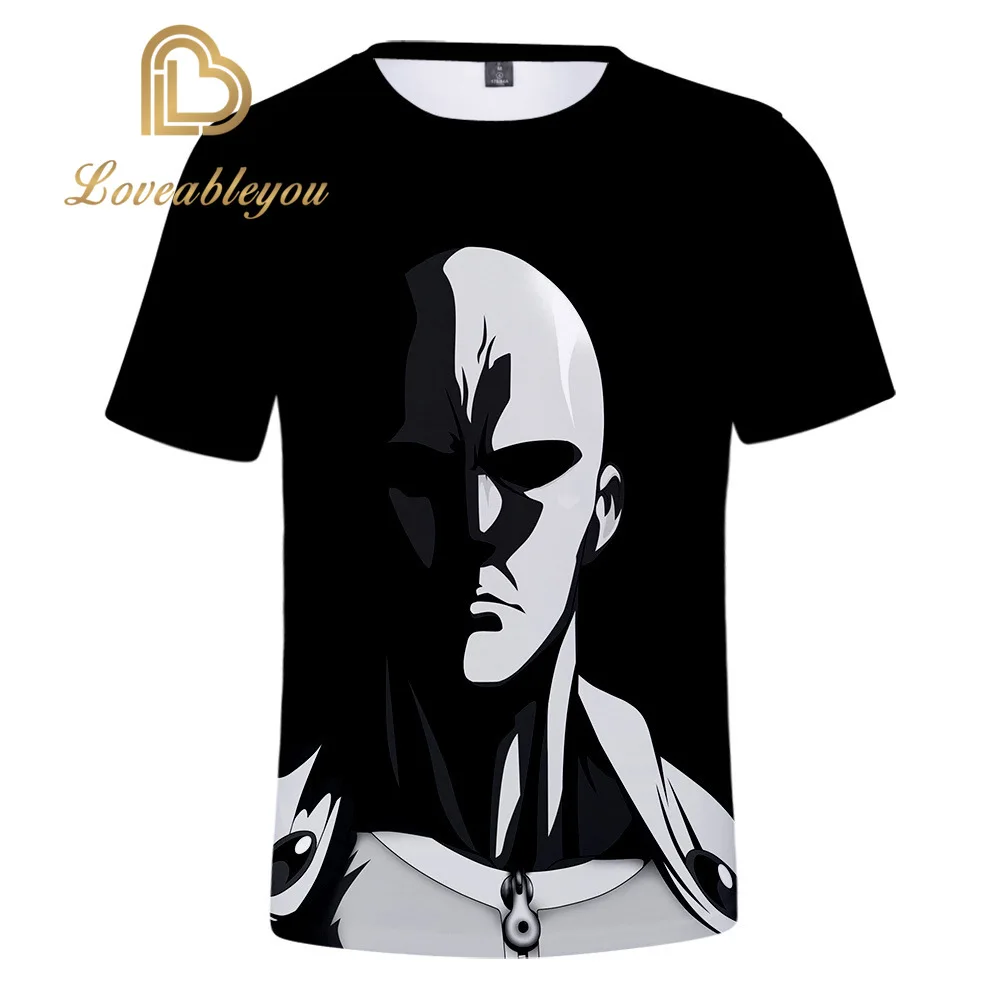 Летняя новая комиксная Мужская футболка с 3D принтом Аниме One Punch свитшот топ