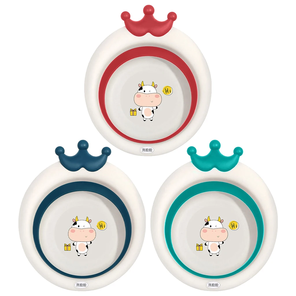 

Collapsible Washbasin for Baby Multipurpose Portable Babies Wash Basin Washing Up Basin for Home Kitchen Outdoor Travelling