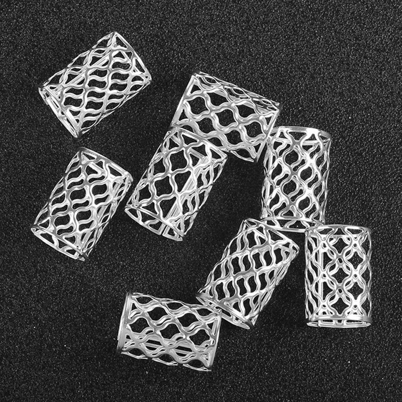 10 шт Золотой Серебряный Регулируемый зажим Пряжка дредлок манжеты парик