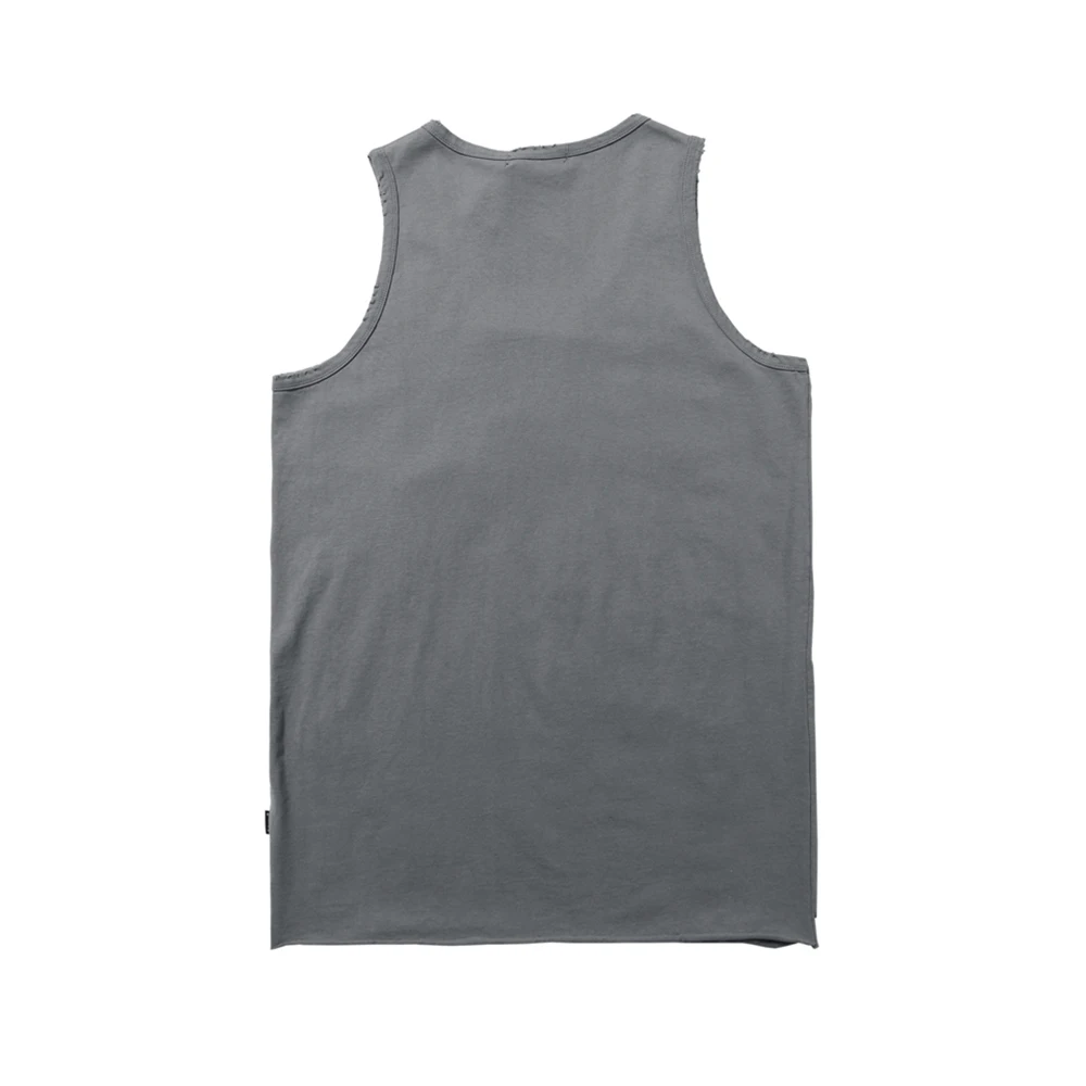 Женская футболка без рукавов забавная однотонная черная оверсайз с вырезами