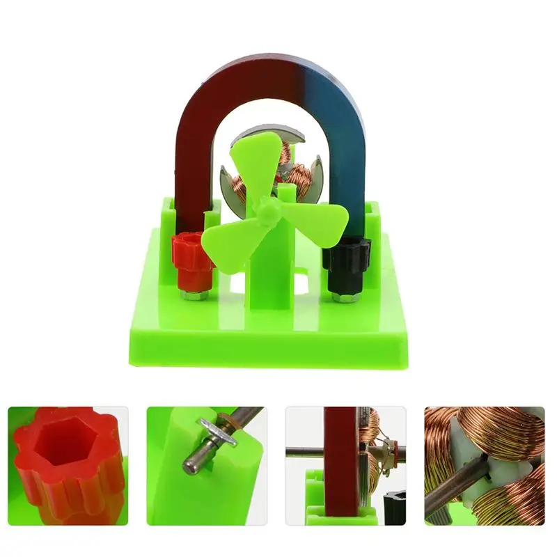 

2pcs Physics Teaching Tool DC Open-ended Electro Motor Useful Motor Model