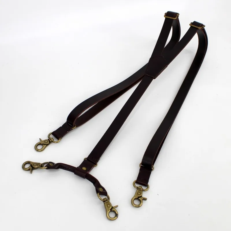 Ремень из натуральной яловой кожи унисекс 1 7 см|Мужские подтяжки| |