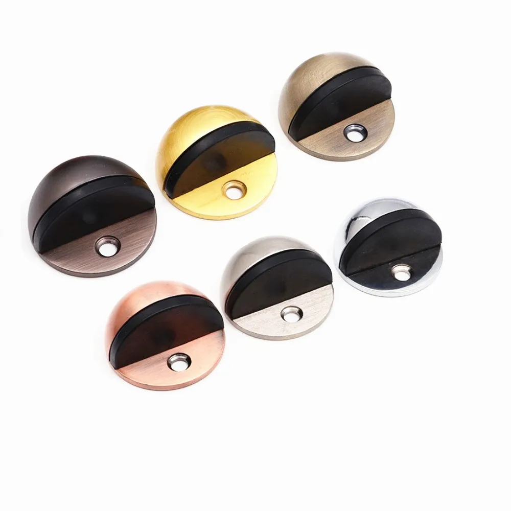 5 шт./упак. цинковый сплав резиновая Скрытая дверная пробка дверные держатели