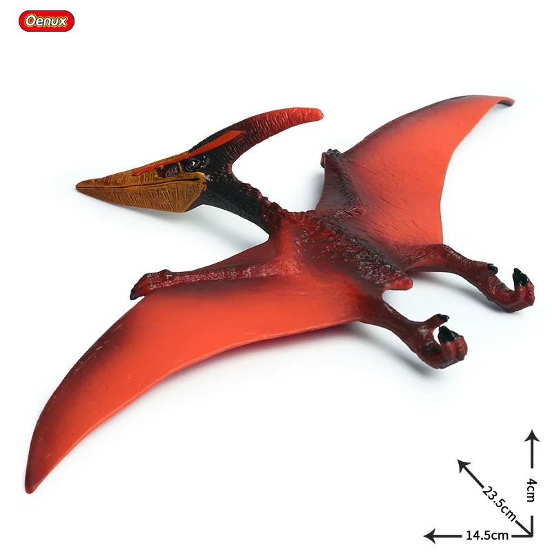 without box Oenux классический Юрский птеродактил Хищник фигурки Quetzalcoatlus динозавр животные модель ПВХ Коллекция детская игрушка - Цвет: without box