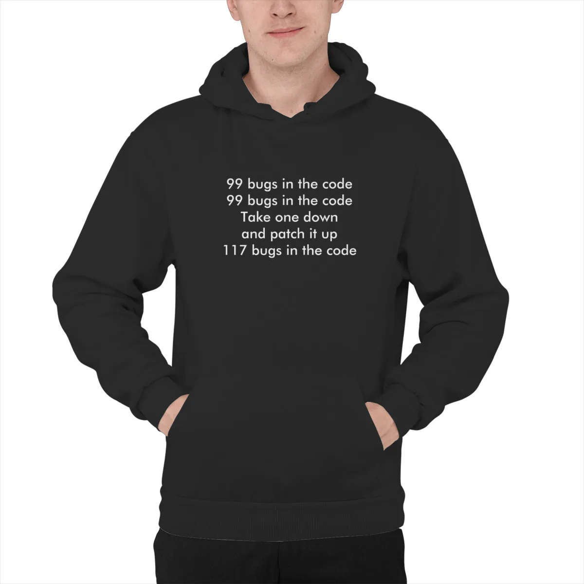 

Men's Hoodie 99 bugs in the codeEssentials Fashion Games Punk hoodies Mens Clothes 38576
