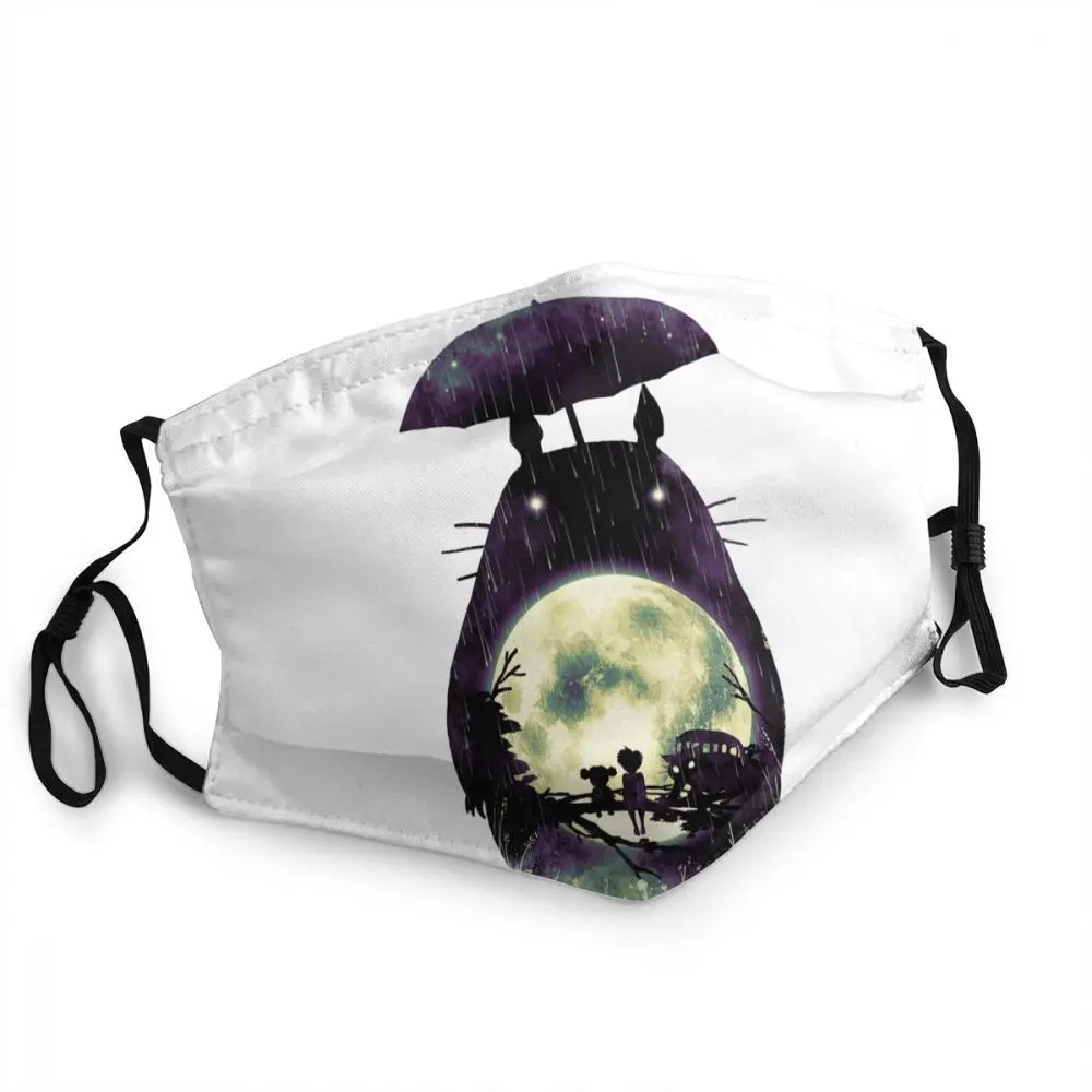 

Novelty My Neighbor Totoro Breathable Face Mask Adult Anime Miyazaki Hayao Fan Anti Haze Dustproof Protection Cover Mouth-Muffle