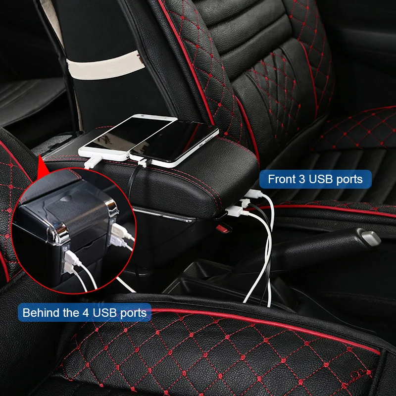 Подлокотник для Skoda Rapid 13-17 центральный контейнер хранения подстаканник
