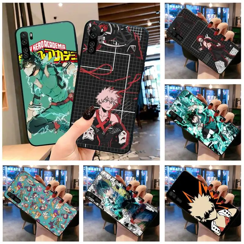 Чехол для телефона с аниме Моя геройская Академия deku bakugou Boku Huawei P20 P30 P40 lite E Pro Mate 30