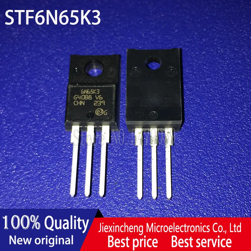 Generic 10Pcs STP6N120K3 6N120K3 STP6N95K5 STF6N95K5 6N95K5 TO-220/TO-220F 6A 1200V N-ch Power MOSFET 