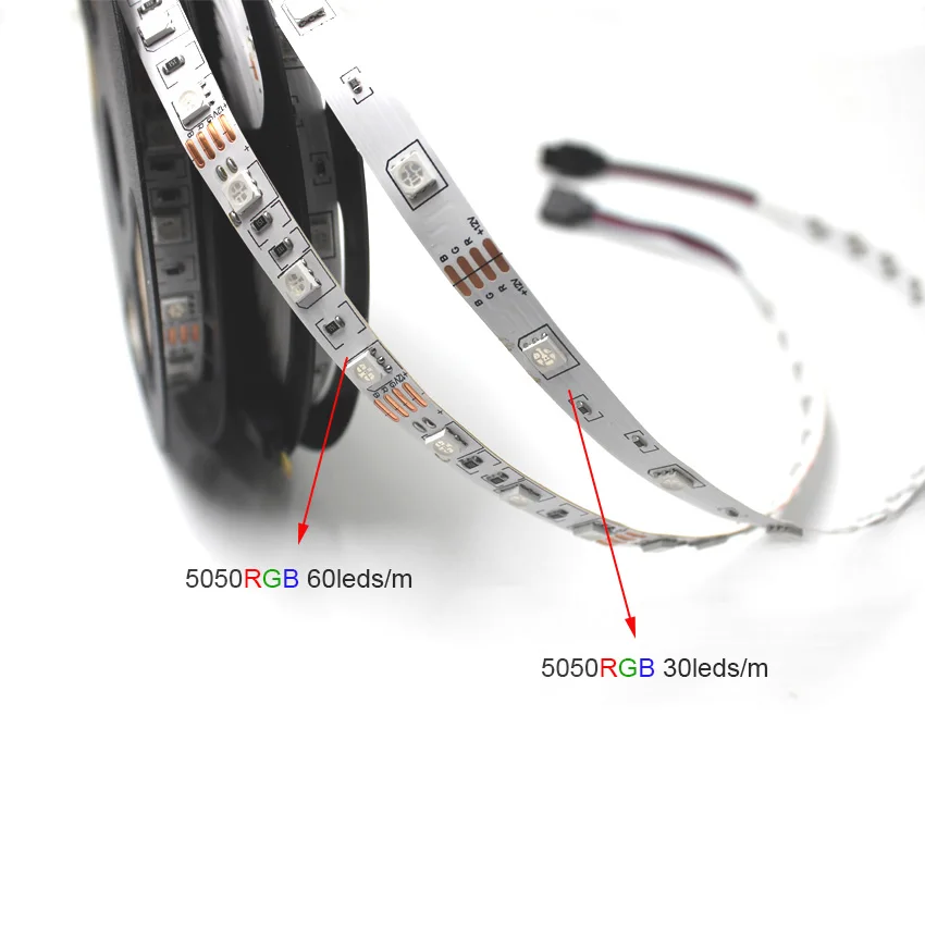 SMD RGB Светодиодные ленты Light 5050 60LED/M Гибкая неоновый Декор лампы Тира лента диода 44