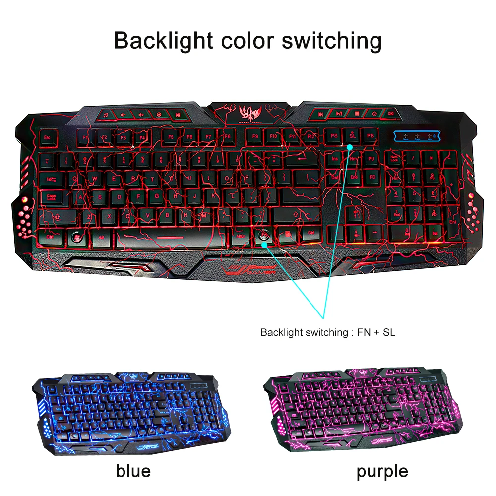 TRAVOR Breathing Backlight Gaming Keyboard Profession Mechanical Wired Full Key For PC Computer Laptop | Компьютеры и офис