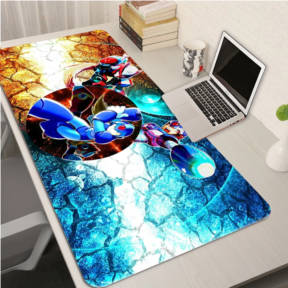 

Hot game Megaman Mega Man X Gaming Mouse Pad Super Anime Laptop Keyboard Pad Large Gaming Mouse Pad Quality MousePad for csgo