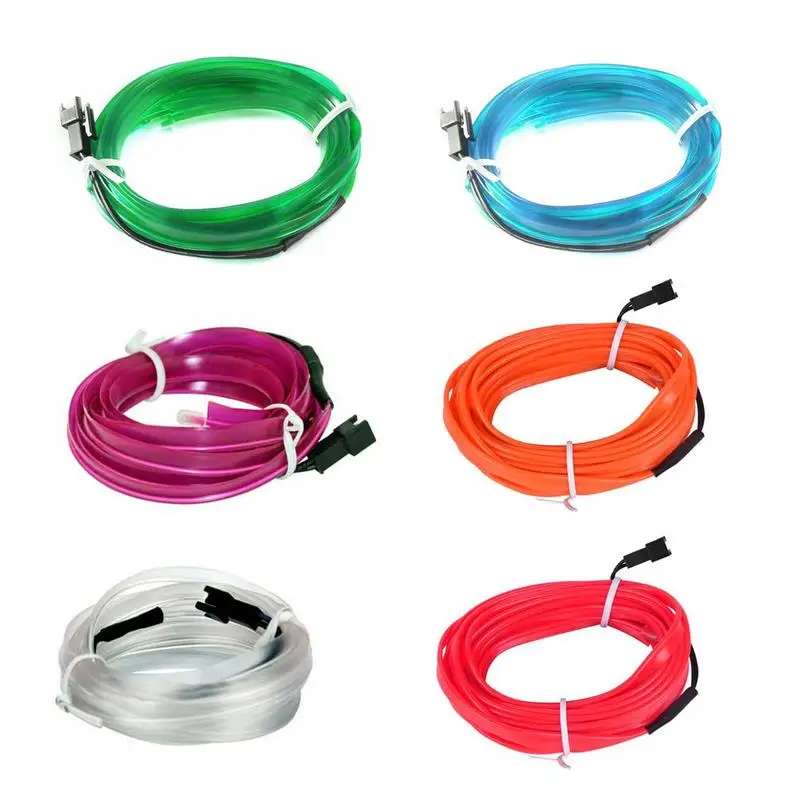 Холодный светодиодный светильник 12 В 2 метра автомобильная атмосферная лампа