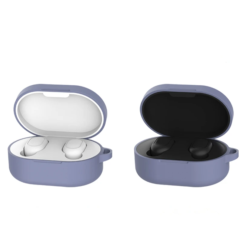 Новый силиконовый чехол с карабином для Xiaomi AirDots Youth Edition Bluetooth беспроводная