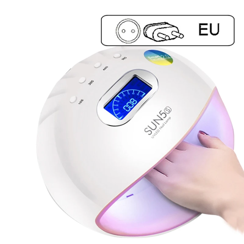 Sun 5s 72W EU Plug SUN5S дизайн ногтей 72 Вт 30 светодиодный s УФ светодиодный светильник лак для ногтей отверждение для всех гель-Маникюр Сушилка для ногтей ЖК-дисплей автоматический датчик 10 s/30 s/60 s/90 s таймер - Цвет: Sun 5s 72W EU Plug