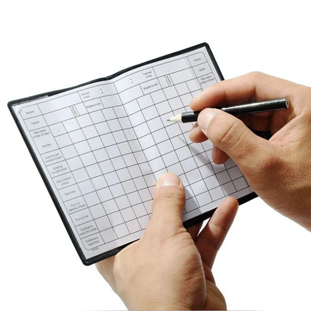 

1SET Football Referee Penalty Red Yellow Cards Judge Soccer Wallet Pencil Notebook Football Supplies