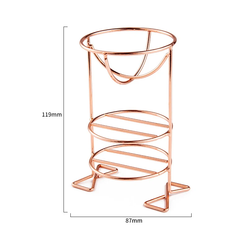 Металлический держатель спонжа для макияжа Подставка хранения Губки Держатель