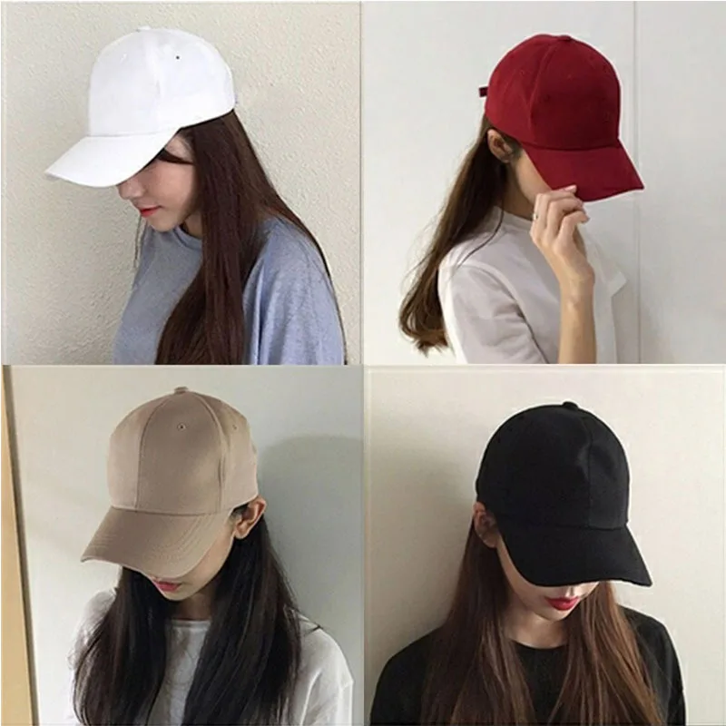 

Cotton Solid Color Men's Baseball Caps Women Chance The Rapper Outdoor Multi-Color Optional Bone Cap Snapback Casquette Dad Hat