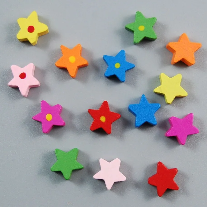 50 шт. деревянные разноцветные бусины разделители|Поделки из дерева| |