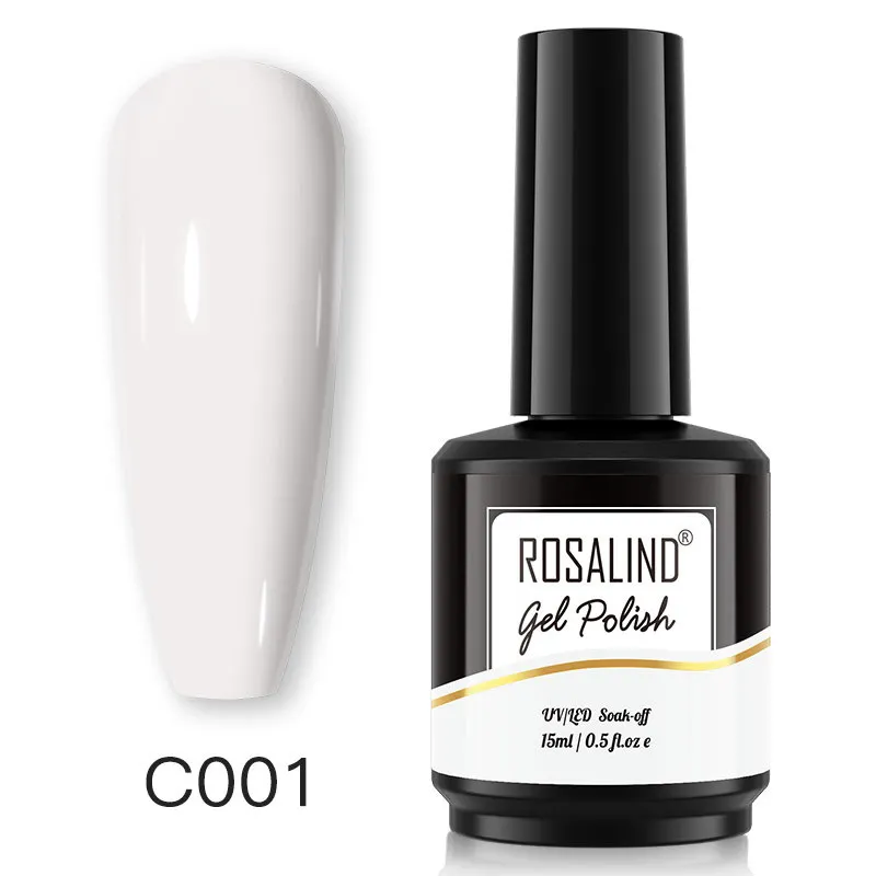 

ROSALIND 15ml Nail Gel Polish 40 Colors Free Shipping Top Sell For Nail Art Manicure Top Coat Soak Off Enamel UV Gel Varnish