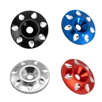2pcs rc metal rear wing buttons gasketuniversal rear fixed tail protection spacer for 110 rc off road short truck racing car