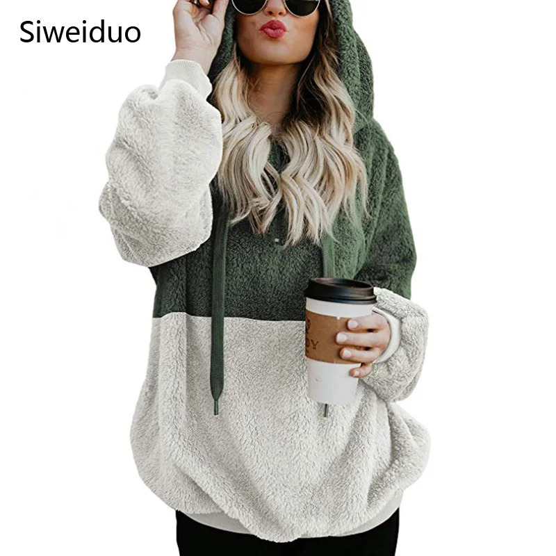 Толстовки толстовка 2018 зимние теплые женские толстовки повседневные