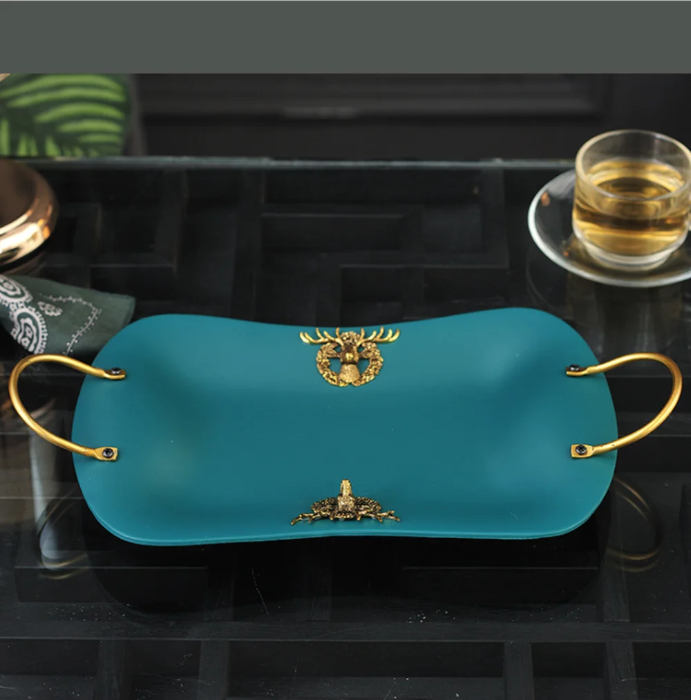 Керамический поднос 37*19 5 см фруктовая тарелка для дома гостиной обеденного стола