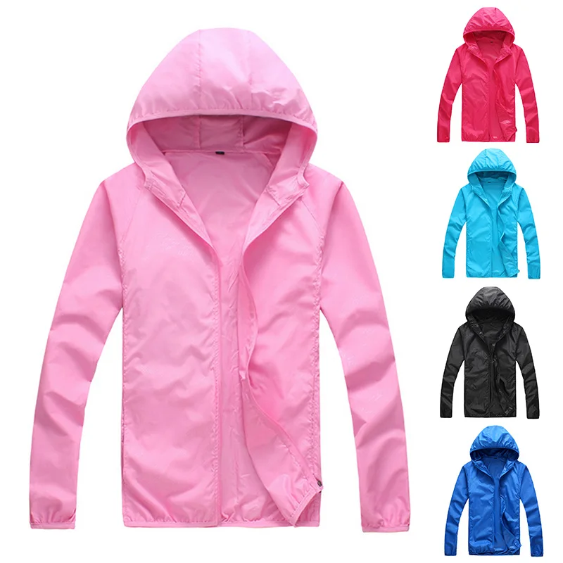 

Women Men Hiking Windproof Jacket Outdoor Quick Dry Bicycle Sports Coat Sun-Protective Anti UV Windbreaker