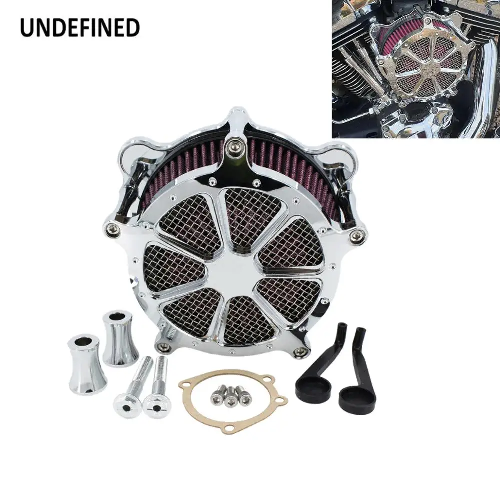 Воздухоочиститель для мотоцикла с ЧПУ хромированный Harley Dyna Bad Boy Fatboy мягкий