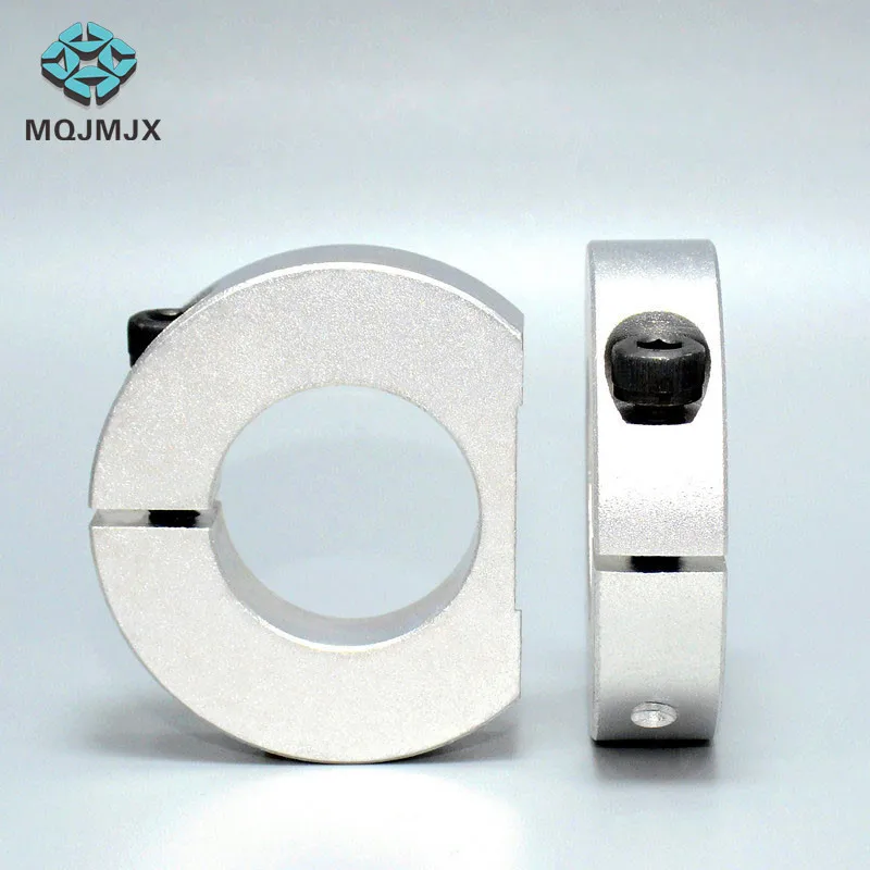 Shaft Collars Fixing Ring Set Screw Split Type D-shaped Cut Hole Bearing Adjustment Part Aluminum Alloy |