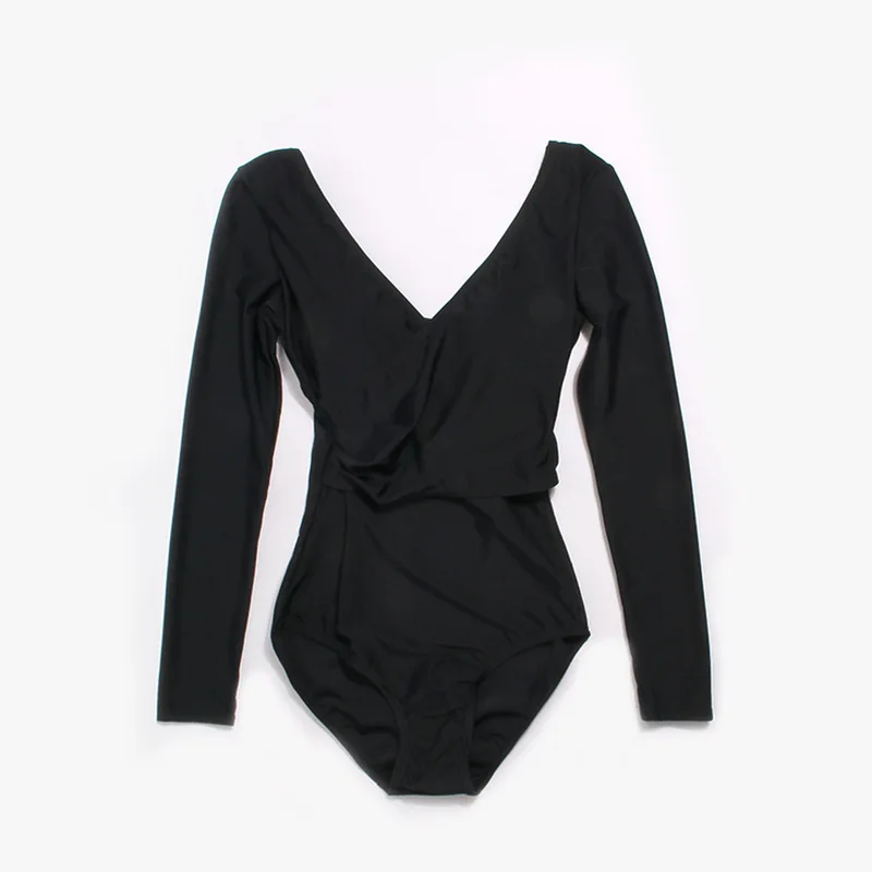 

Long Sleeve Swimsuit Surfing Rashguard Sports Women Rash Guard Female One-Piece Sexy Swim Solid May Female Beach