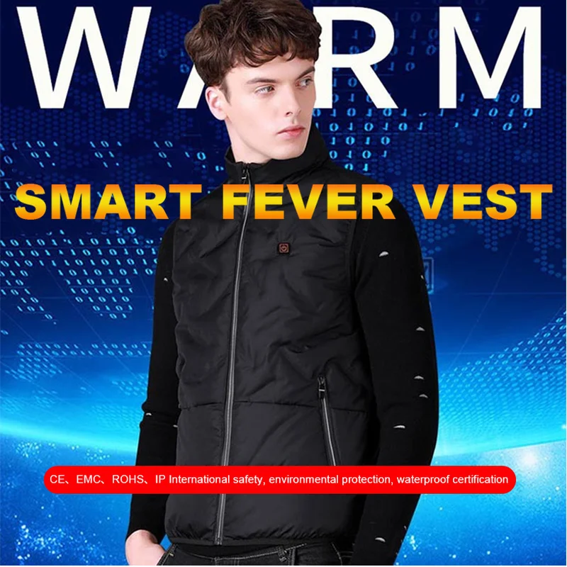 Уличный жилет ZYNNEVA с электрическим подогревом для мужчин и женщин умная