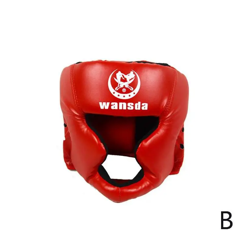 Защита для головы закрытого типа для бокса Sparringhelmet MMA Muay Thai Kickboxing Brace защита для головы боксерский шлем - Цвет: B