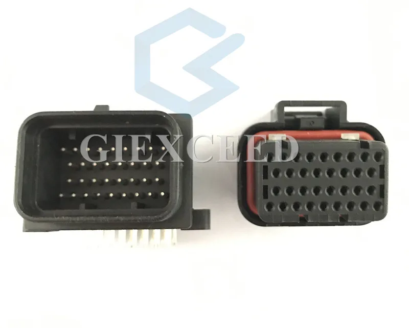 34 Pin 4 1437290 1 Female AMP Superseal 0 автомобильный разъем ECU с клеммами|Кабели адаптеры и