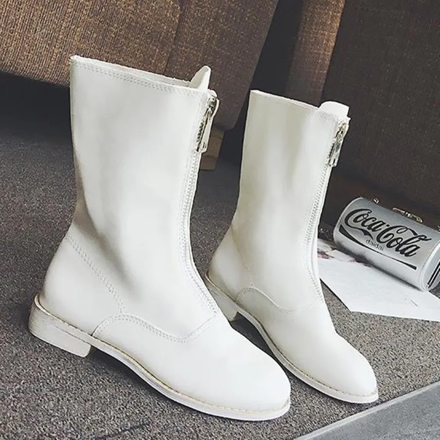 Женские зимние ботинки повседневные без шнуровки для женщин женские на низком