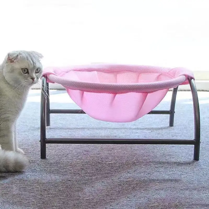 

Luxury Pet Cat Hanging Bed House Round Soft Cat Hammock Cozy Rocking Chair Detachable Pet Bed Cradle House for Cats Dog Nest Mat