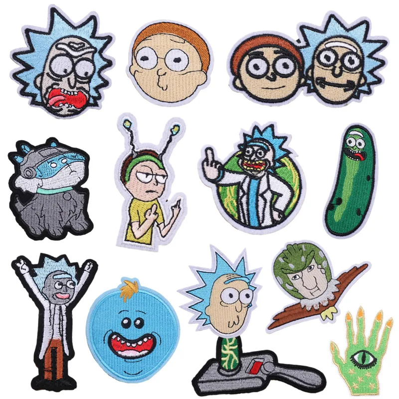 

Cartoon Character Embroidery Cloth Stickers Flying Birdman Embroidered Logo Cucumber Patch Cartoon Chapter Adhesive