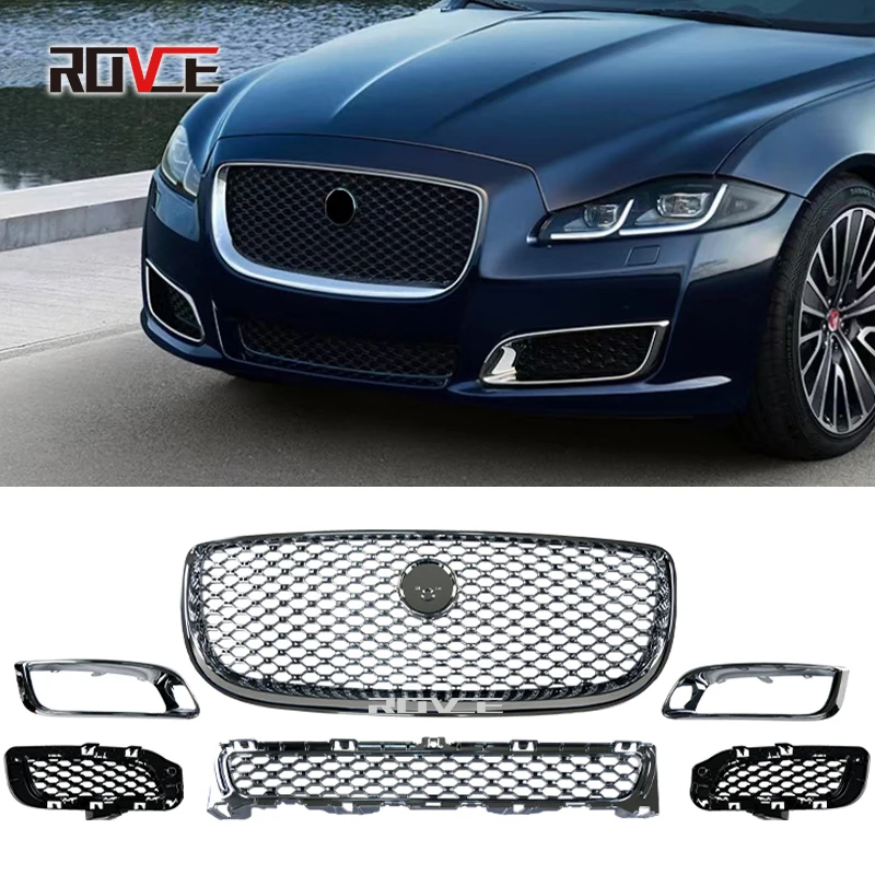 ROVCE для Jaguar XJ 2016-2018 RS логотип на передней решетке автомобиля верхняя решетка сетка