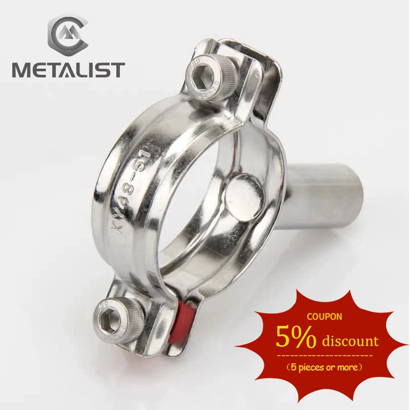 Металлический кронштейн для крепления труб диаметром 15-89 мм крепежный зажим SS304