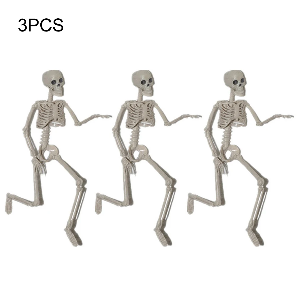 Реквизит для Хэллоуина скелет человека полный размер череп ручная жизнь тело