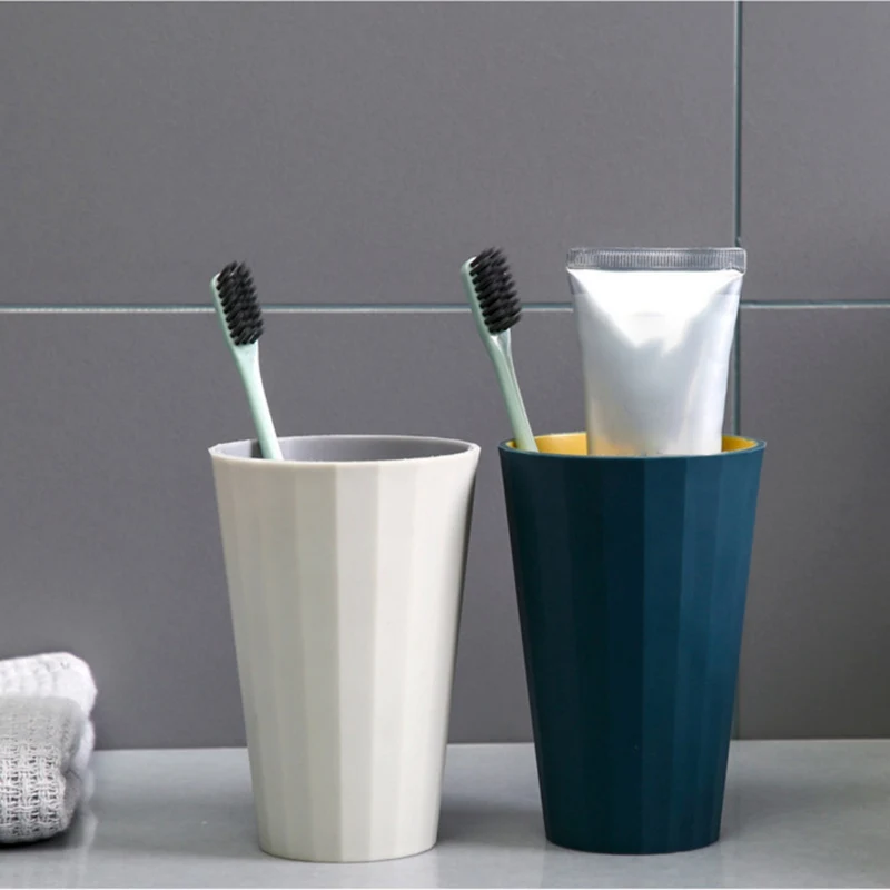 Пластиковая чашка для зубных щеток Бытовая дорожная держатель зубной щетки