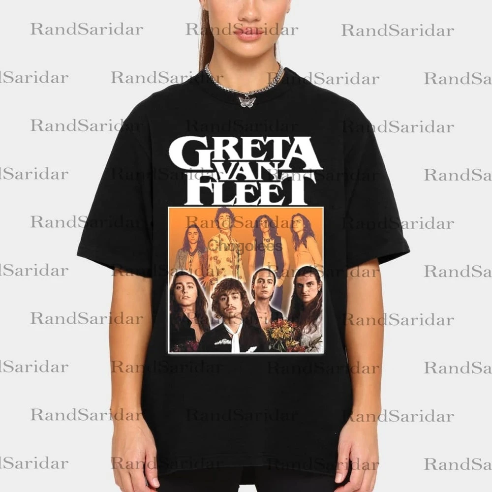 Рубашка Greta Van Fleet Tour рубашка новинка 2021 странные горизонты рок-группы | Мужская