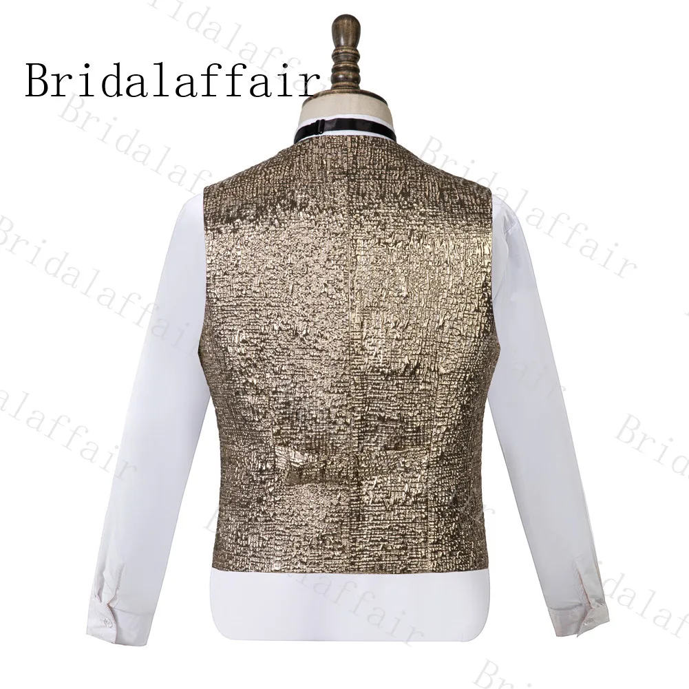Свадебный костюм Bridalaffair для мужчин блестящий золотой с узором древесной коры