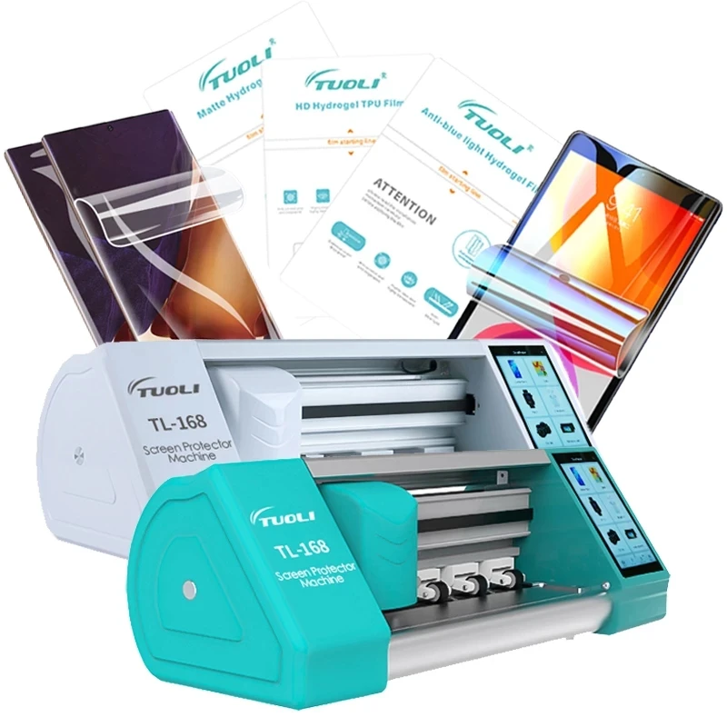 

TL-168 Film Cutting Machine Set Mobile Phone Tablet Front Glass Back Cover Protect Film Cutter for Phone Watch Airpods Camera